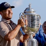 Xander Schauffele a cueilli dimanche son 1er trophée majeur KEYSTONE/EPA/ERIK S. LESSER